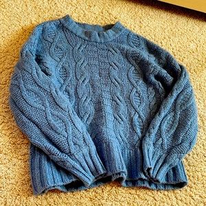 Blue patterned sweater